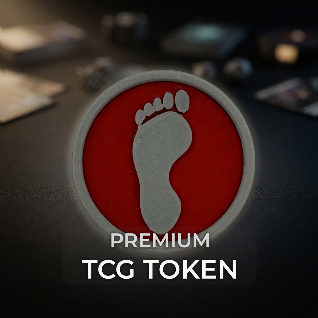 Footprint MTG Token | TMNT Inspired Magic the Gathering Token | DnD Tabletop Accessory