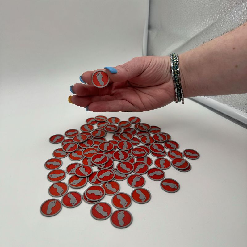 Footprint MTG Token | TMNT Inspired Magic the Gathering Token | DnD Tabletop Accessory