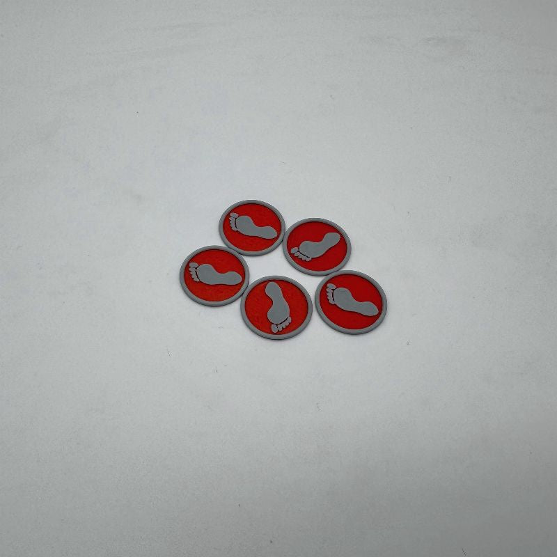 Footprint MTG Token | TMNT Inspired Magic the Gathering Token | DnD Tabletop Accessory