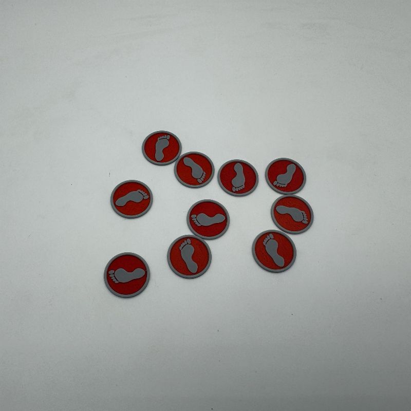 Footprint MTG Token | TMNT Inspired Magic the Gathering Token | DnD Tabletop Accessory