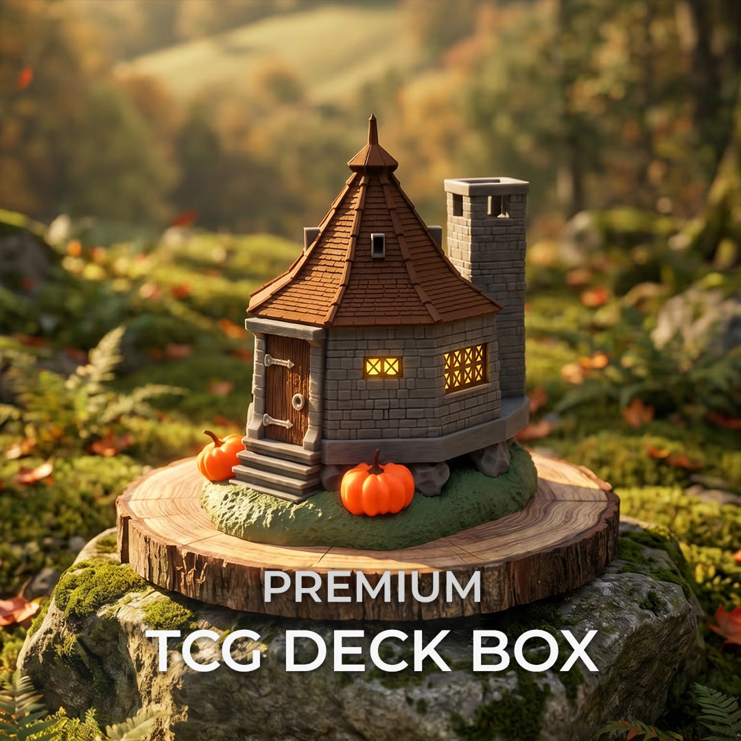 Groundskeeper's House MTG Commander Deck Box | Harry Potter Hagrid Inspired Magic The Gathering Card Holder