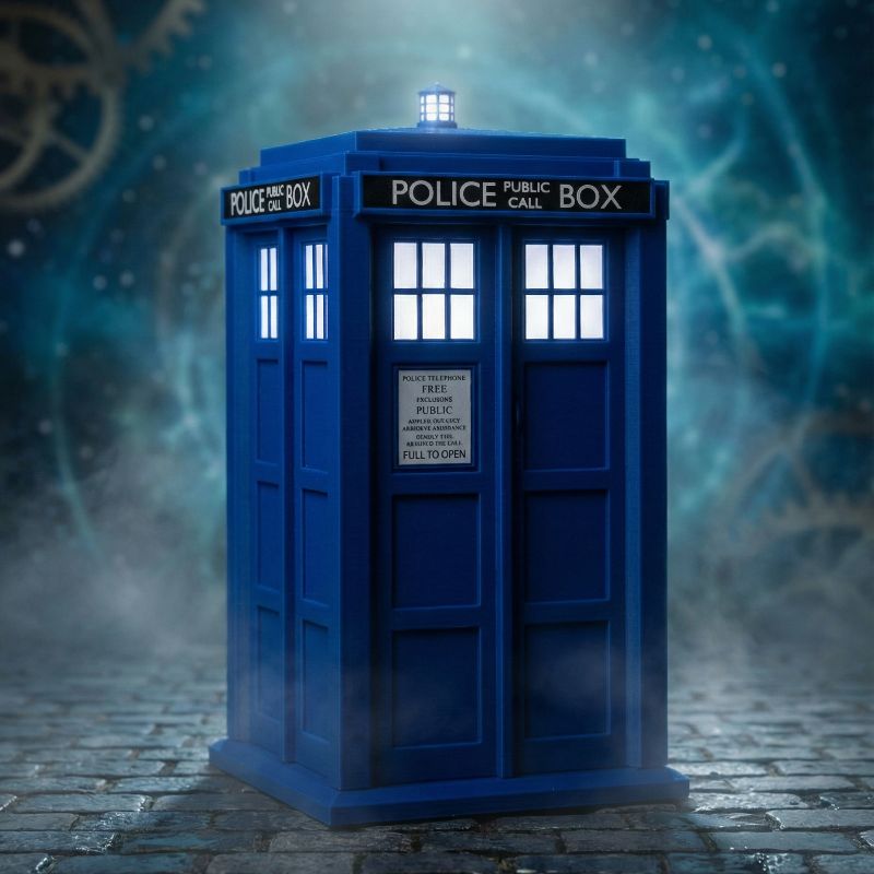 TARDIS MTG Commander Deck Box | Doctor Who Inspired Magic The Gathering Card Holder with Dice Storage