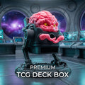 Alien Brain Overlord MTG Commander Deck Box | Krang Inspired Magic The Gathering Card Holder