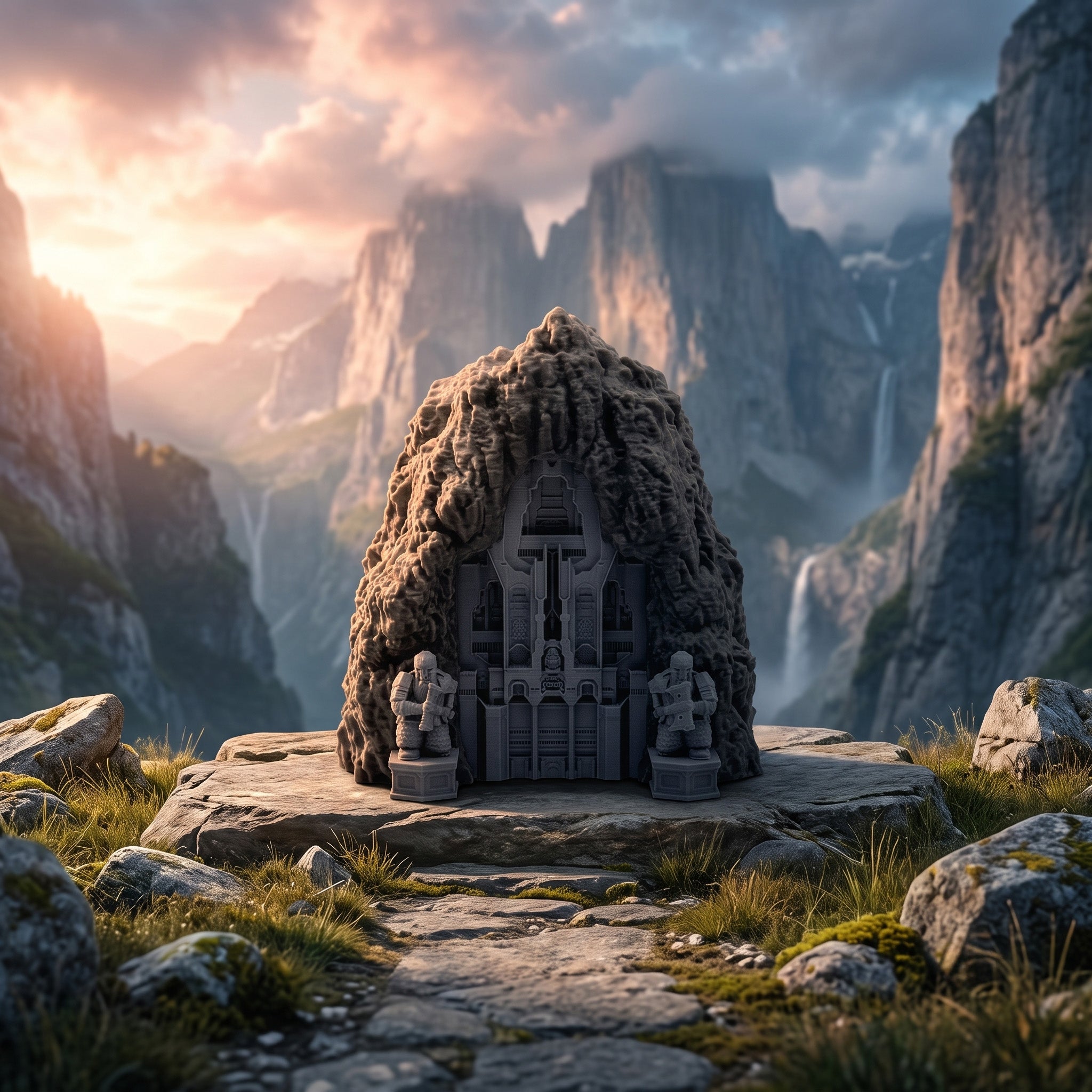 Gate Of Erebor MTG Commander Deck Box | LOTR Hobbit TCG Magic The Gathering Card Holder