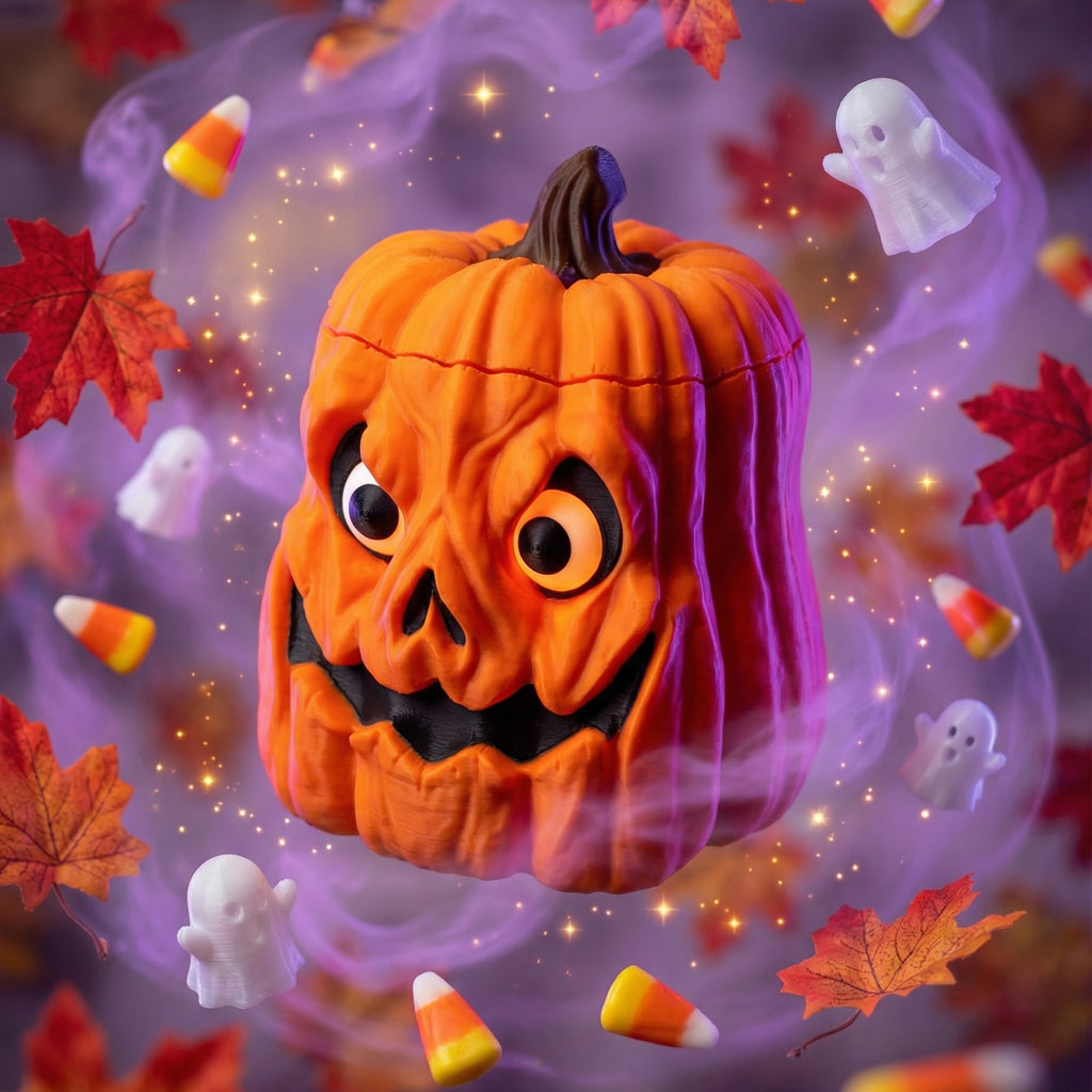 Spooky Pumpkin MTG Commander Deck Box | Halloween Gift | Magic The Gathering Card Holder