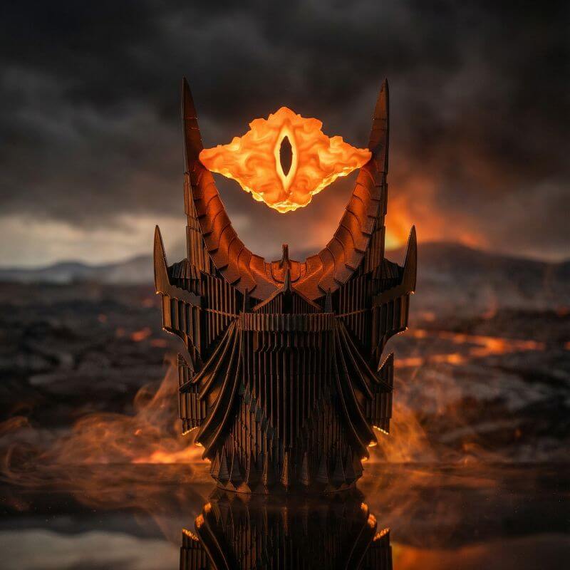 Eye of Sauron MTG Commander Deck Box | Glow in the Dark | LOTR Lord Of The Rings Magic The Gathering Card Holder