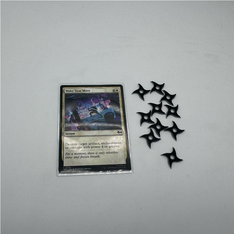 Ninja Star MTG Token | TMNT Inspired Magic the Gathering Token | DnD Tabletop Accessory