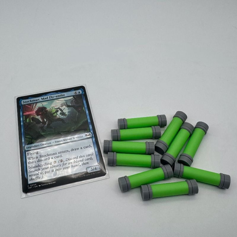 Slime Ooze Canister MTG Token | TMNT Inspired Magic the Gathering Token | DnD Tabletop Accessory
