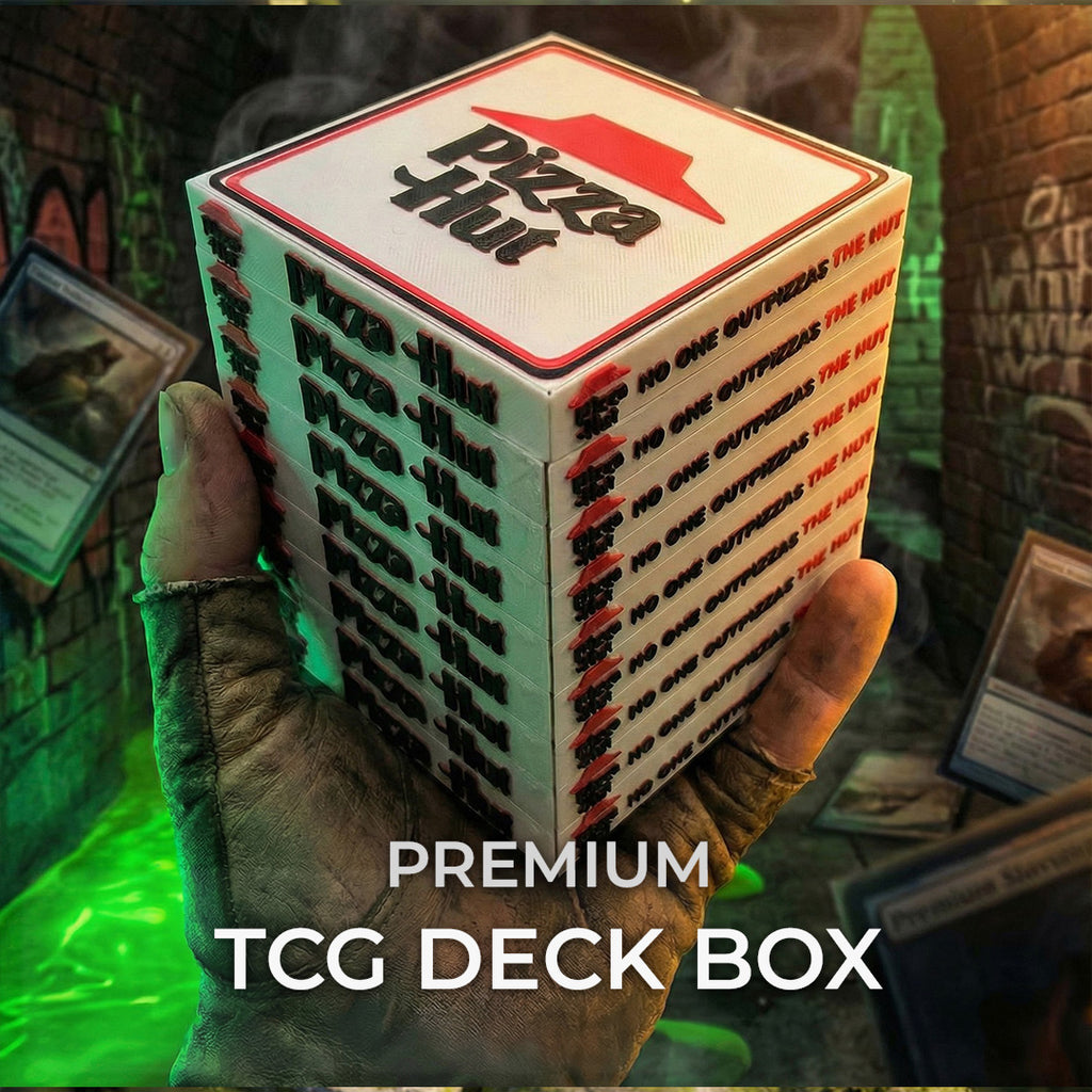 Pizza Stack MTG Commander Deck Box | TMNT Inspired Magic The Gathering Card Holder