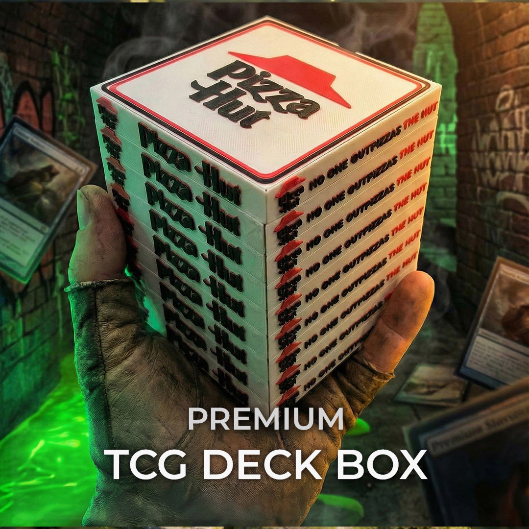 Pizza Stack MTG Commander Deck Box | TMNT Inspired Magic The Gathering Card Holder