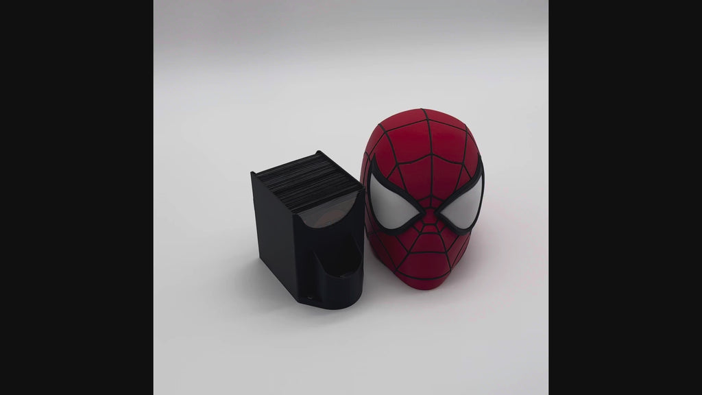 Spider-Man MTG Commander Deck Box | Spiderman Inspired Magic The Gathering Card Holder | 100 Double Sleeved