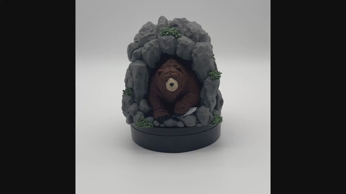 Bear’s Den MTG Commander Deck Box | Brown Bear or Panda TCG Card Holder