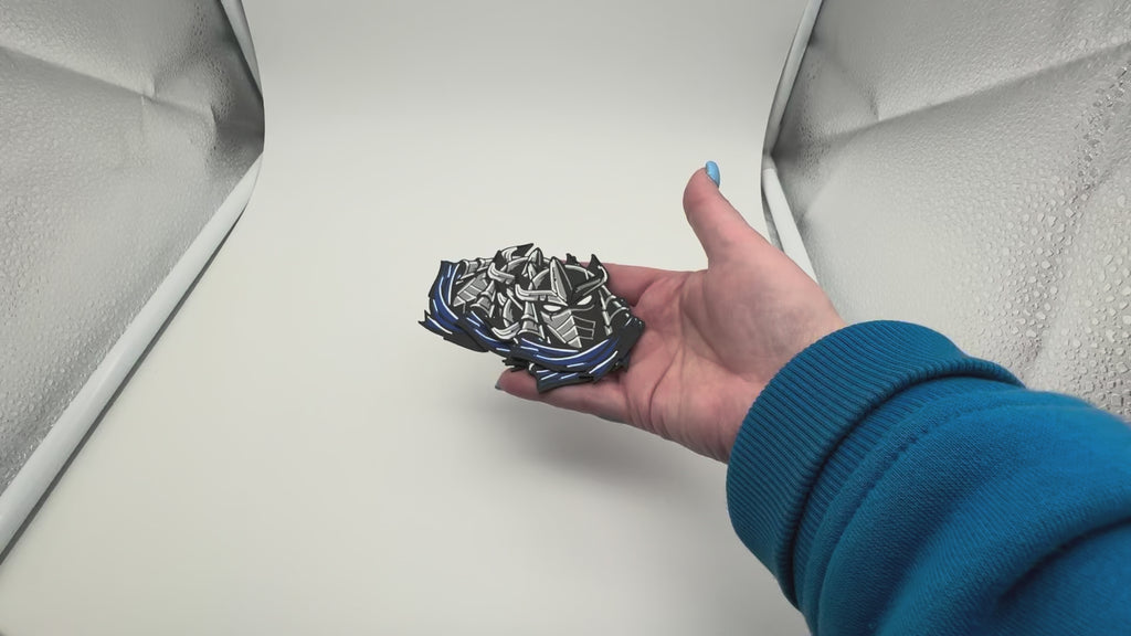 Shredder Helmet MTG Token | TMNT Inspired Magic the Gathering Token | DnD Tabletop Accessory