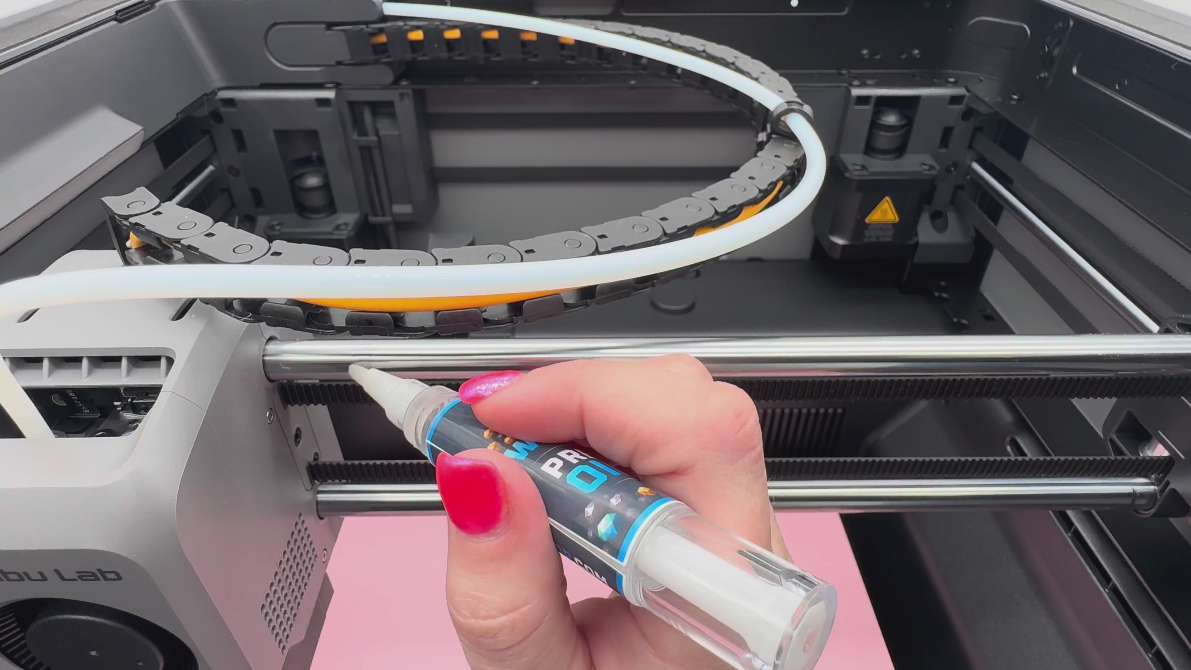 3D Printer Precision Oil Pen | Brush Tip Lubricator for Linear Rails, Rods & Lead Screws | Clean Machine Maintenance | Refillable Applicator