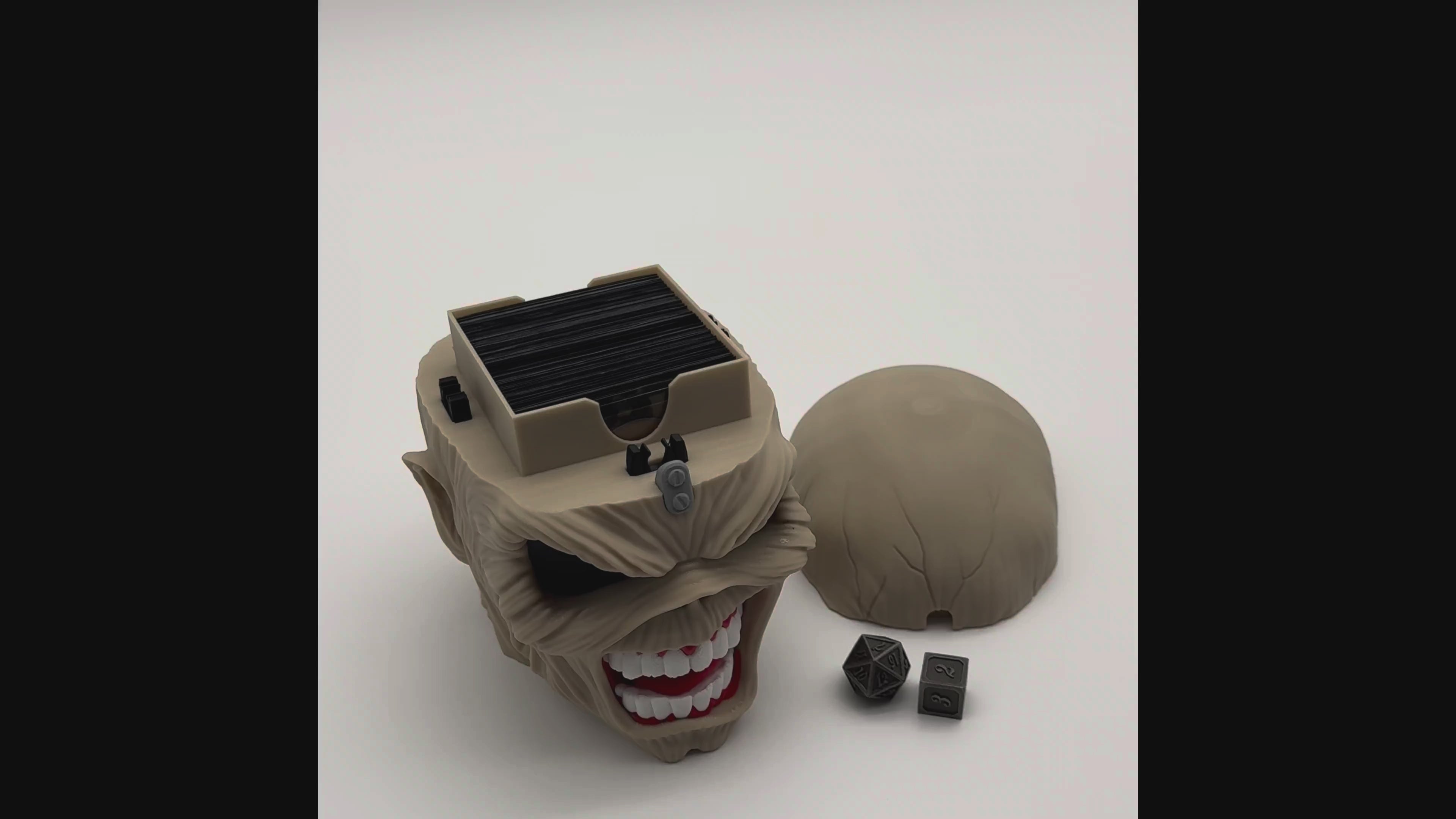 Iron Maiden Eddie MTG Commander Deck Box | Heavy Metal TCG Card Holder
