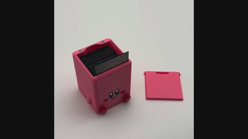 Kirby Inspired MTG Commander Deck Box | 3D Printed Retro Gaming Magic The Gathering Card Holder