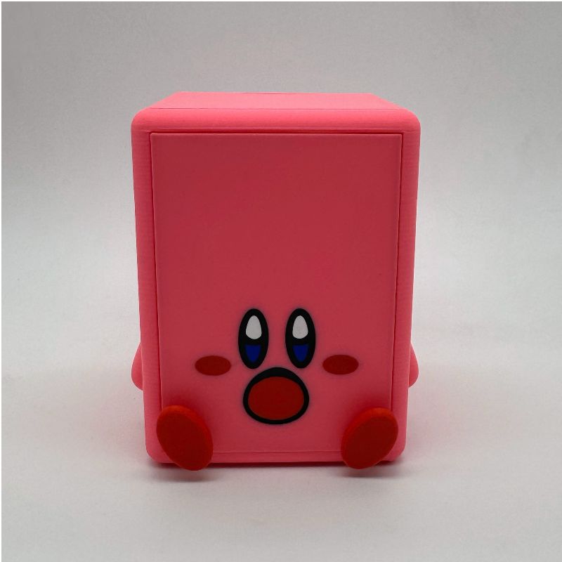 Kirby Inspired MTG Commander Deck Box | 3D Printed Retro Gaming Magic The Gathering Card Holder