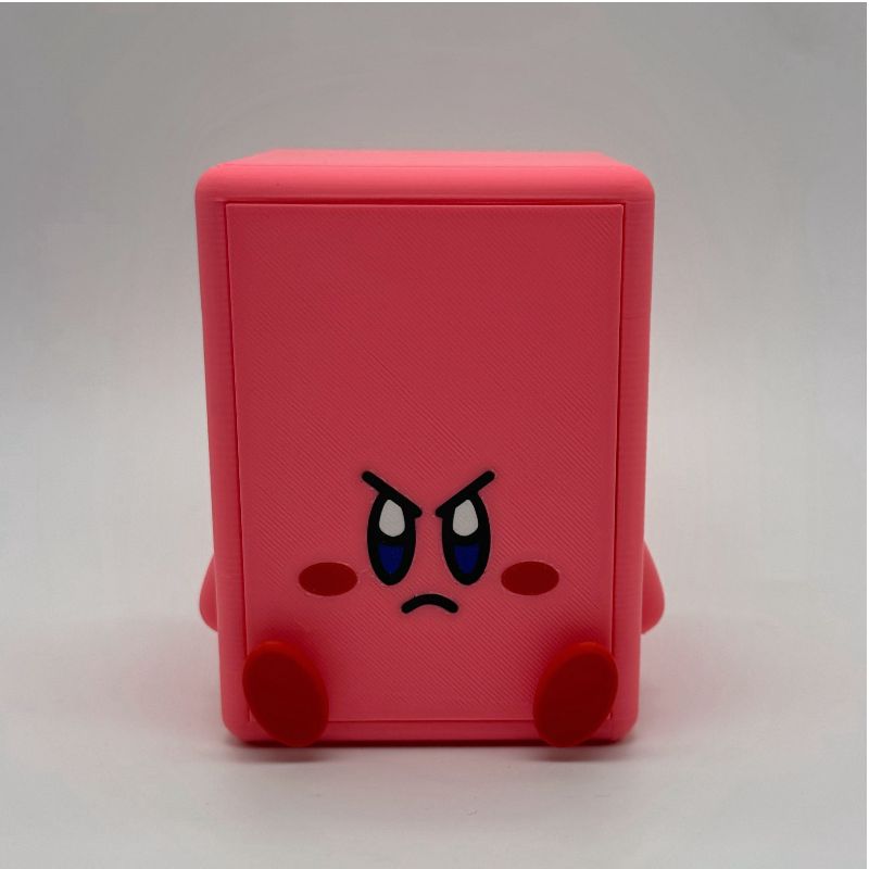Kirby Inspired MTG Commander Deck Box | 3D Printed Retro Gaming Magic The Gathering Card Holder