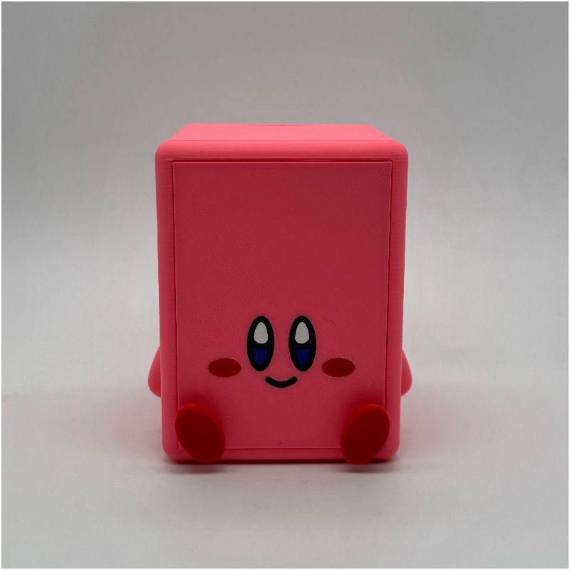 Kirby Inspired MTG Commander Deck Box | 3D Printed Retro Gaming Magic The Gathering Card Holder