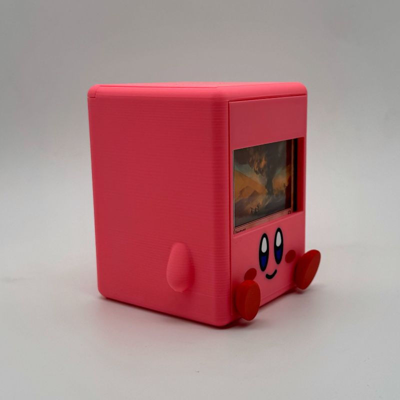 Kirby Inspired MTG Commander Deck Box | 3D Printed Retro Gaming Magic The Gathering Card Holder