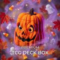 Spooky Pumpkin MTG Commander Deck Box | Halloween Gift | Magic The Gathering Card Holder
