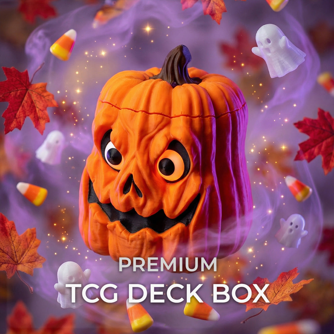 Spooky Pumpkin MTG Commander Deck Box | Halloween Gift | Magic The Gathering Card Holder