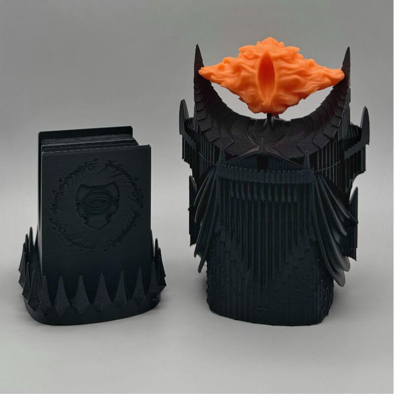 Eye of Sauron MTG Commander Deck Box | Glow in the Dark | LOTR Lord Of The Rings Magic The Gathering Card Holder