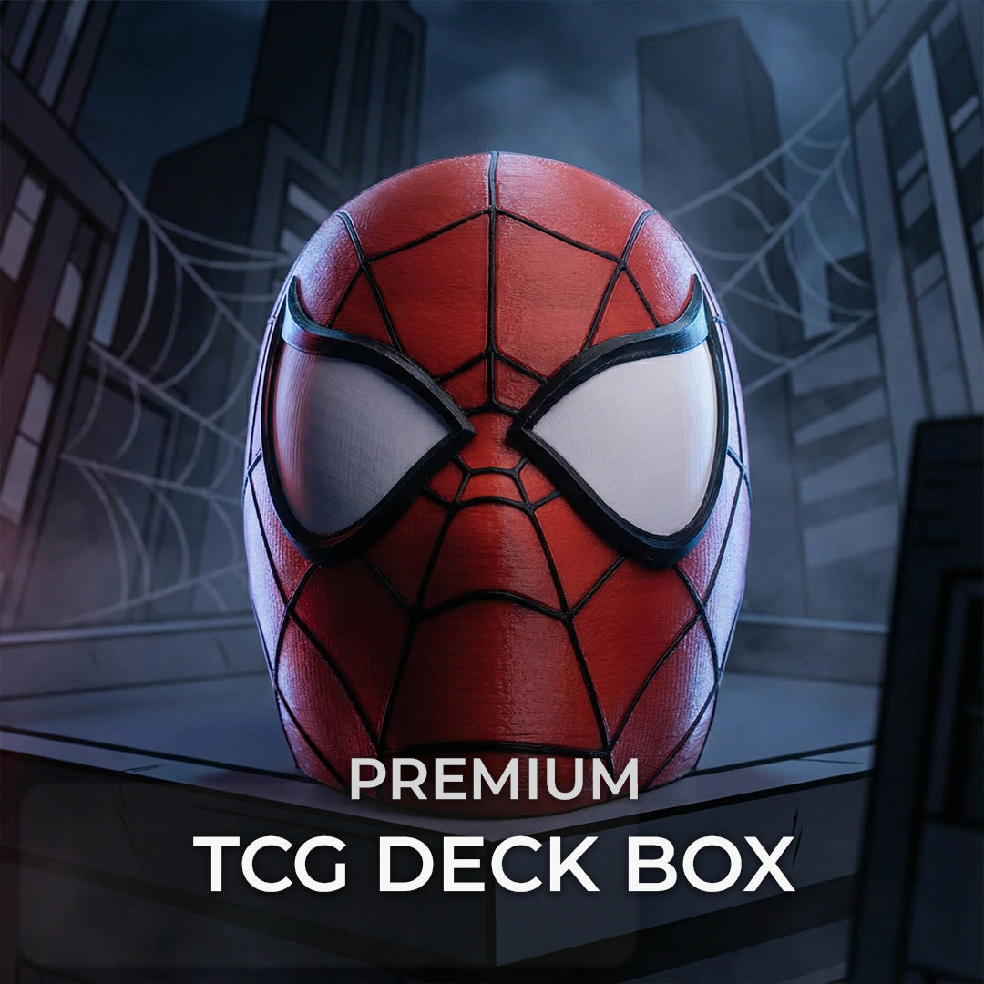 Spider-Man MTG Commander Deck Box | Spiderman Inspired Magic The Gathering Card Holder | 100 Double Sleeved