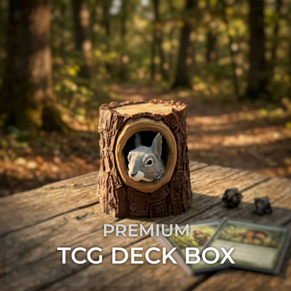 Squirrel Tree Trunk MTG Commander Deck Box | Magic The Gathering Card Holder