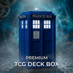 TARDIS MTG Commander Deck Box | Doctor Who Inspired Magic The Gathering Card Holder with Dice Storage