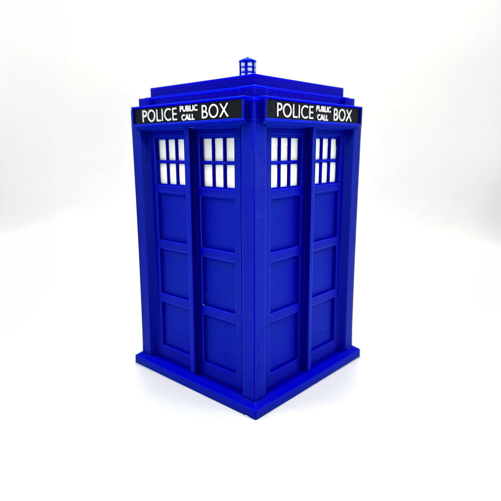 TARDIS MTG Commander Deck Box | Doctor Who Inspired Magic The Gathering Card Holder with Dice Storage