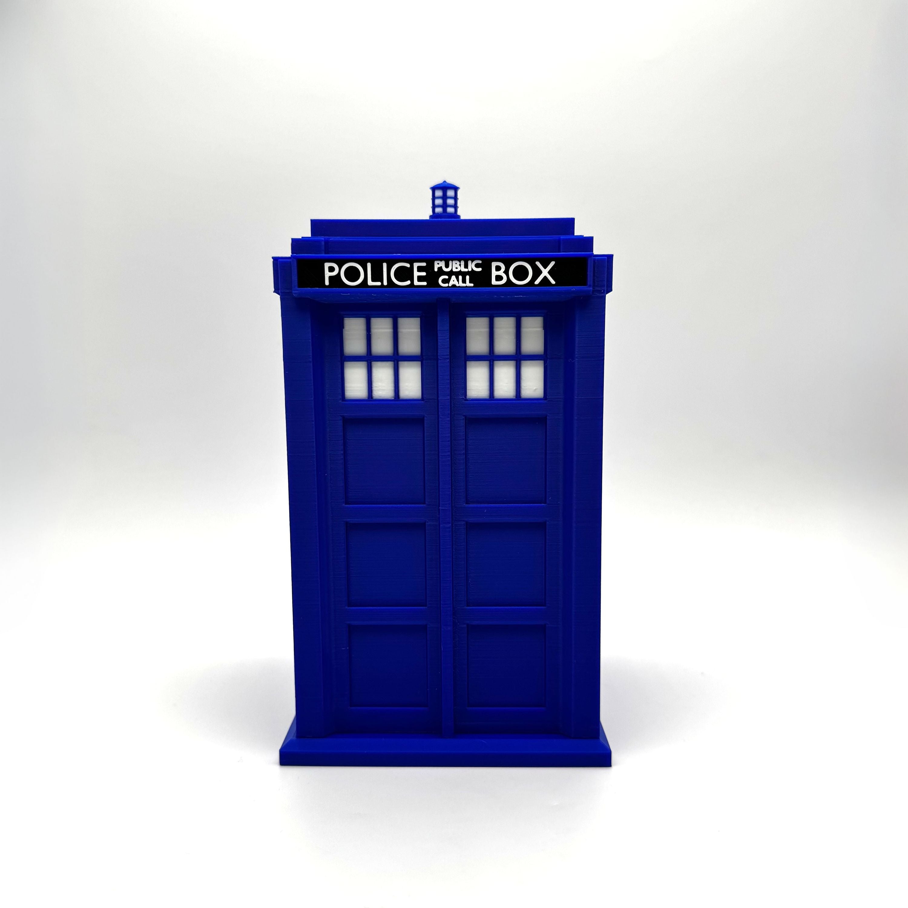 TARDIS MTG Commander Deck Box | Doctor Who Inspired Magic The Gathering Card Holder with Dice Storage