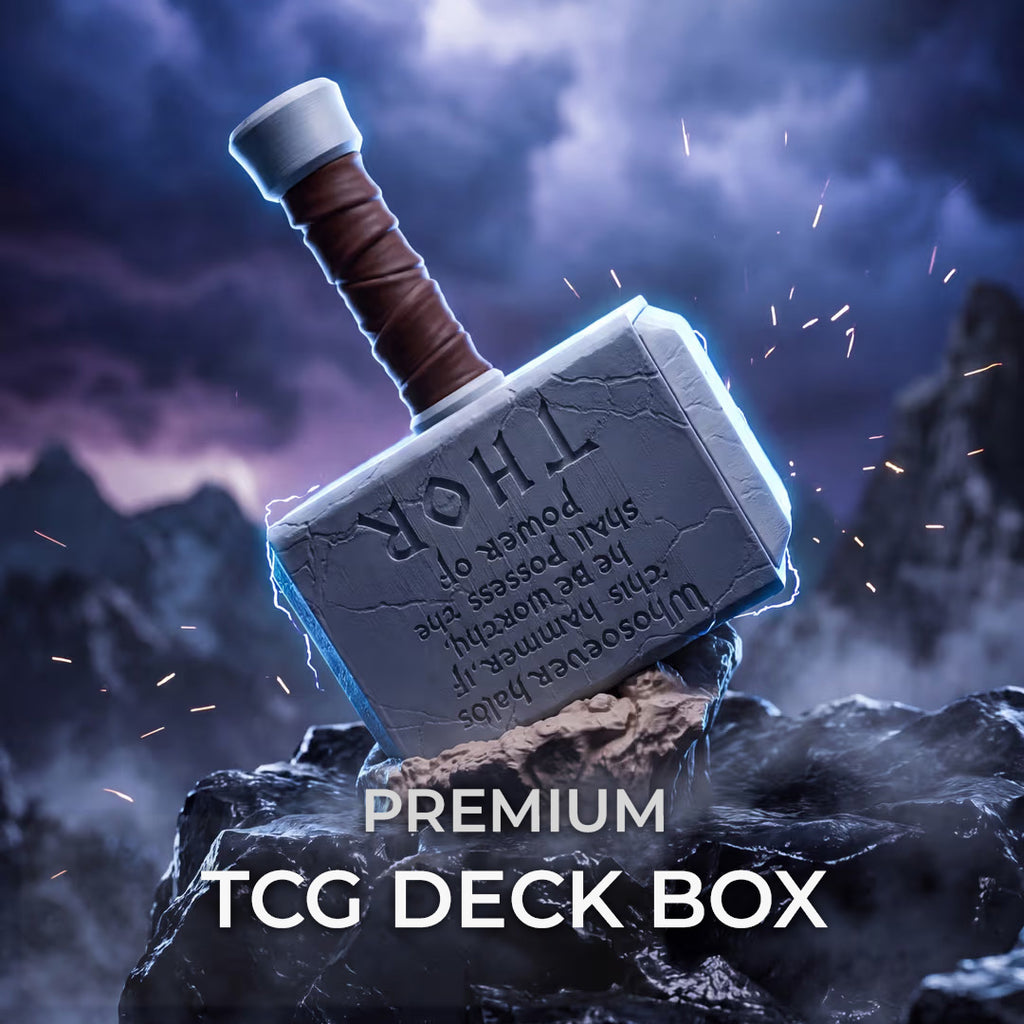 Thor's Hammer MTG Commander Deck Box | Marvel TCG Magic The Gathering Card Holder