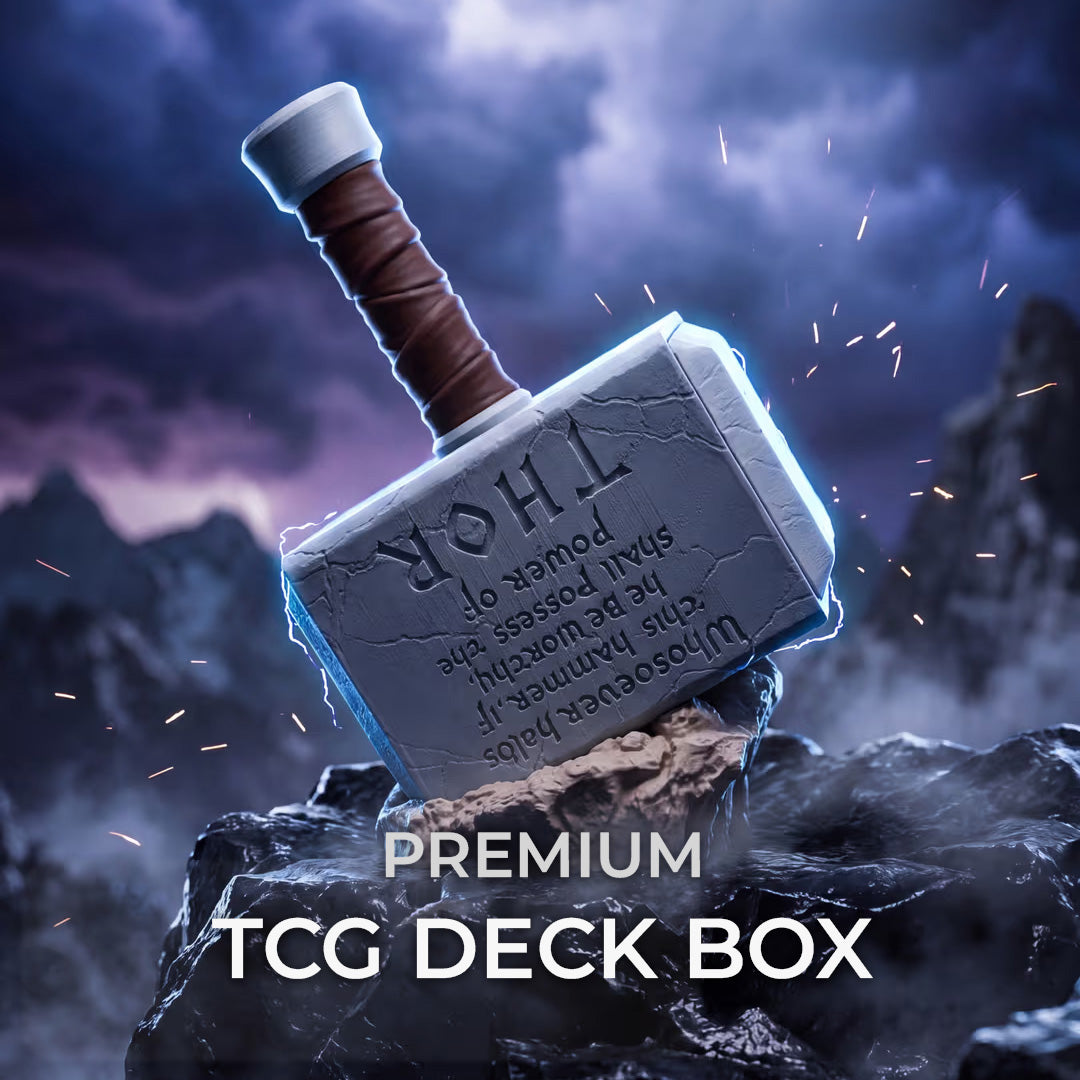 Thor's Hammer MTG Commander Deck Box | Marvel TCG Magic The Gathering Card Holder