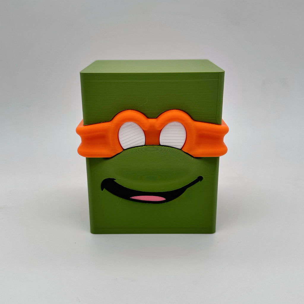 Turtle Head Commander Deck Box | Ninja Turtle Inspired | MTG Magic The Gathering