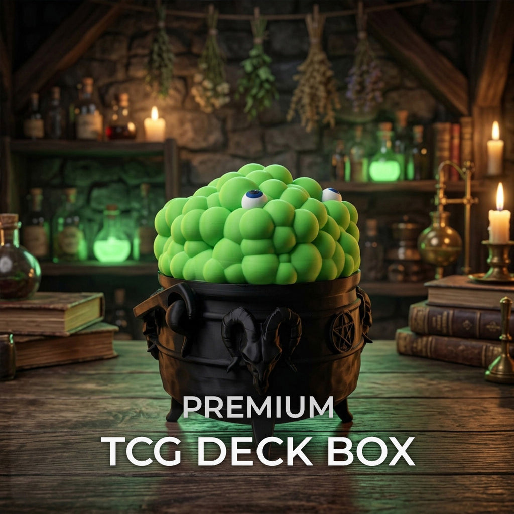 Witch’s Cauldron MTG Commander Deck Box | Halloween Magic The Gathering TCG Card Holder